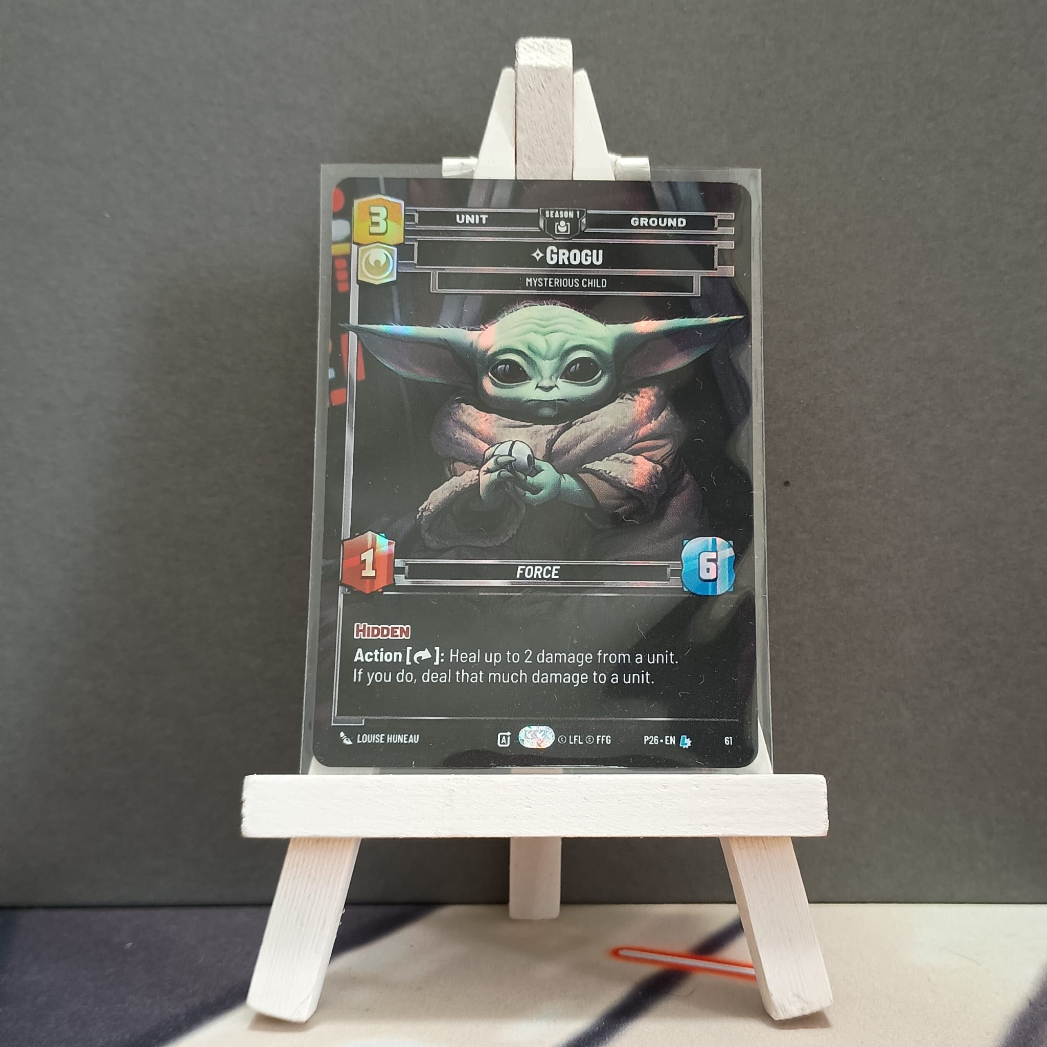 Star Wars Unlimited - Grogu, Mysterious Child - P26 Sector Qualifier Silver Pack